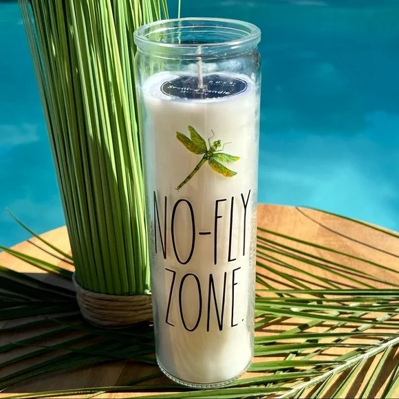 ❌SOLD❌ Rae Dunn NWT NO-FLY ZONE. Dragonfly Citronella Marigold 13oz Candle - Picture 7 of 10